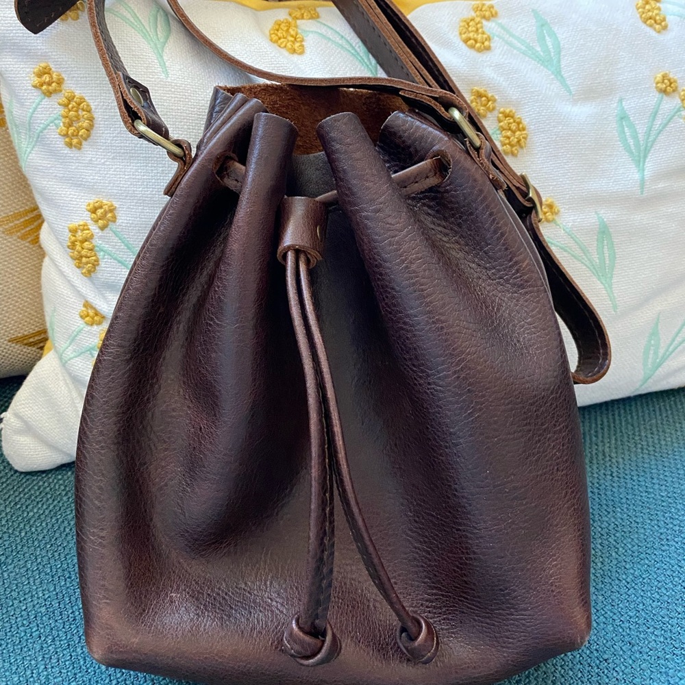 LOWEST DROP ☕️Portland Leather Bucket bag Coldbrew Brown☕️